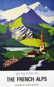 GARAMOND Jacques Nathan 1910-2001,Go by train to the French Alpes,1956,Artprecium FR 2021-03-16