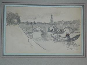 GARAT Francis 1853-1914,La Somme à Amiens,Versailles Enchères FR 2017-05-21