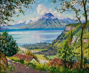 GARAVITO Humberto 1897-1970,View of Lake Atitlan,Barridoff Auctions US 2024-04-13