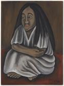 GARCIA Delfino 1917,Seated woman,1938,John Moran Auctioneers US 2022-08-23