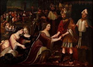 GARCIA EL HIDALGO Don Jose 1646-1717,Présentation d\’Esther et de ses suivantes ,1703,Art Richelieu 2020-11-10