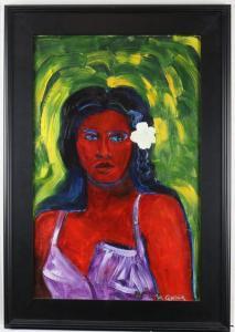Garcia Margaret 1951,Willie, Red Lady,1986,Clars Auction Gallery US 2021-08-14