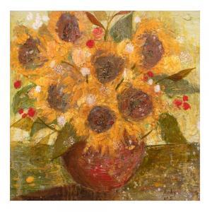 GARCIA Mark Andy 1984,Sunflowers 5,2021,Leon Gallery PH 2023-06-17