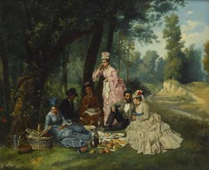 GARCIA MENCIA Antonio 1853-1915,THE PICNIC,1874,Sotheby's GB 2019-02-01