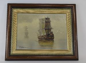 GARCIA T 1900,Galleon on Calm Waters,Gerrards GB 2016-07-07