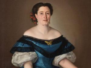 GARCIA Y DIAZ Domingo 1855-1881,Domingo García y Díaz Portrait of a Lady,1866,Auctionata 2016-11-28