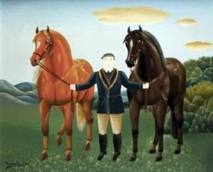 GARDE Silvia 1943,Rider with two horses,Peter Karbstein DE 2020-07-11