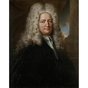 GARDELLE Robert 1682-1766,PORTRAIT DE THÉODORE DE SAUSSURE (1674-1750), MAGI,1721,Tajan 2021-03-25