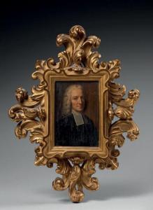 GARDELLE Robert 1682-1766,Portrait en buste d'un homme de loi coiffé d'une l,Doutrebente 2023-06-16