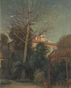 GARDELLI Augusto 1886-1968,Paesaggio con casa,1898,Capitolium Art Casa d'Aste IT 2023-02-21