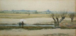 GARDEN Hugh 1900-1900,Shooters by a River,De Veres Art Auctions IE 2007-09-25