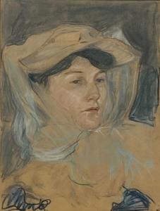 GARDIER du Raoul 1871-1952,Femme au chapeau,Eric Caudron FR 2022-06-29