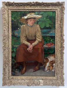 GARDIER du Raoul 1871-1952,Femme au chien,De Maigret FR 2024-04-05