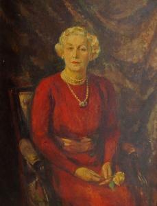 GARDINER Alfred Clive,Portrait of a lady seated three-quarter length in ,Rosebery's 2022-01-26