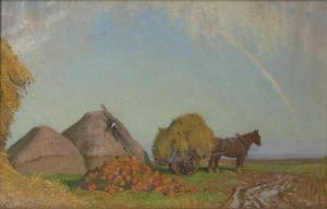 GARDINER Gerald 1902-1959,Untitled farm scene,1944,Mallams GB 2022-03-16