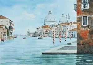 GARDNER John Andrew 1906-1987,THE GRAND CANAL, VENICE,Ross's Auctioneers and values IE 2016-01-28
