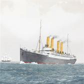 GARDNER John 1930-2010,Seascape with the ocean liner Kaiser Wilhelm der G,Bruun Rasmussen 2013-10-28