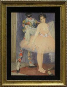 GARDNER SOPER James Hamlin 1877-1939,Harlequin and Ballerina,1899,Clars Auction Gallery 2008-09-14
