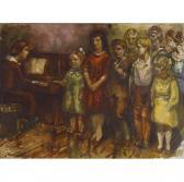 gardner Walter Henry 1902,Singing Lesson,Rago Arts and Auction Center US 2009-08-08