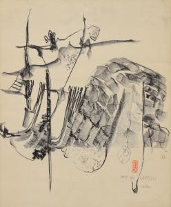 GARELLI Franco 1909-1973,La siepe,1959,Meeting Art IT 2023-10-11