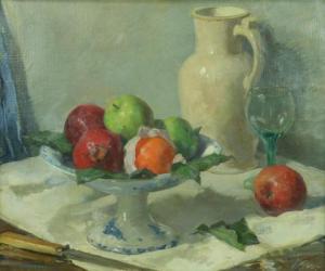 GARF Salomon 1879-1943,Stilleven met fruitschaal en witte kan,Venduehuis NL 2020-11-02