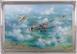GARGETT Roy 1931-2015,First War aerial battle,1993,Burstow and Hewett GB 2016-09-21