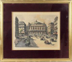 GARGIULLO Antonio 1800-1900,Veduta su Palazzo Garnier a Parigi,Pirone Casa d'Aste IT 2022-04-14
