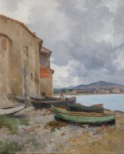 GARIBALDI Joseph 1863-1941,Le port de Saint-Cyr les Lecques,1863,Christie's GB 2007-04-16