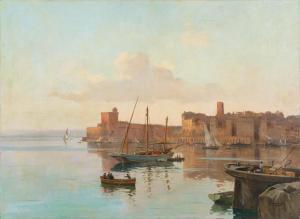 GARIBALDI Joseph 1863-1941,Vue du port de Marseille,Beurret Bailly Widmer Auctions CH 2024-03-13