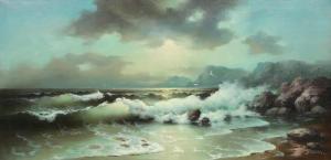 Garin Eugene R. 1922-1994,Untitled (Crashing Waves),Clars Auction Gallery US 2021-08-15