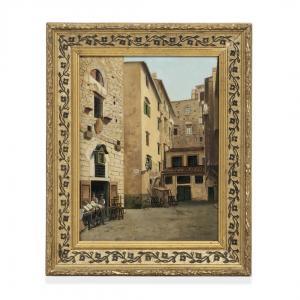 GARINEI Giuseppe 1846,Piazza degli Amieri a Firenze,Aste Bolaffi IT 2023-05-31