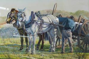 GARINO Esteban Roberto 1919,horses and a wagon,Reeman Dansie GB 2020-09-29