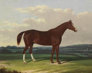 GARLAND William 1857-1882,A chestnut horse in a landscape,1854,Bonhams GB 2018-10-24