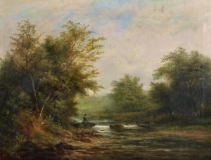 GARLAND William 1857-1882,A River Landscape,1882,John Nicholson GB 2017-05-03