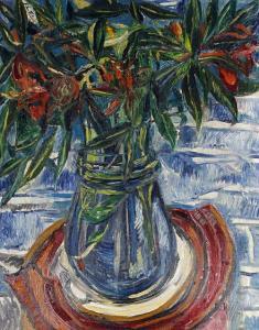 GARMAN Theodore 1924-1954,Flowers in a blue vase,Bonhams GB 2011-11-15