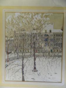 GARNER E.M. 1881-1956,Winter scene with city garden,Crow's Auction Gallery GB 2017-02-17