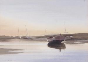 GARNER Tony 1944,'Burnham Sunset',1987,Keys GB 2021-09-01