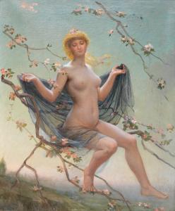 GARNERAY C,Allegory of Spring,1860,Palais Dorotheum AT 2015-09-17
