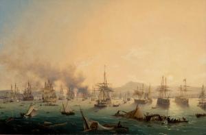 GARNERAY Louis Ambroise,La bataille de Navarin le 20 octobre 1827,1827/1845,Aguttes 2024-03-21