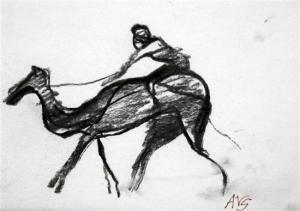 GARNETT Angelica 1918-2012,Camel and rider,Gorringes GB 2011-09-07