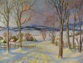 GARNETT Paul 1900-1900,Rural Winter Landscape,Litchfield US 2011-02-16