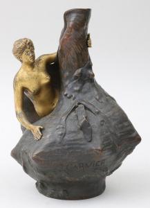 GARNIER Jean 1853-1910,Art Nouveau nude in shell,South Bay US 2019-01-26