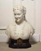 GARNIER Jean 1853-1910,Buste de Madame,Osenat FR 2019-11-24