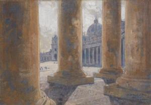 GARNIER Tony 1869-1948,La colonnade de Saint-Pierre de Rome,1903,Tajan FR 2009-05-19