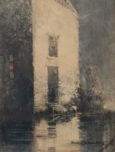 GARRETT Thomas Balfour 1879-1952,THE WATER MILL,GFL Fine art AU 2022-10-26