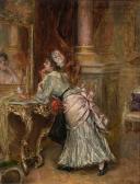 GARRIDO Eduardo Leon 1856-1949,Élégante au miroir,Rossini FR 2022-04-06