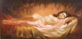 GARRISON Larry 1923-2007,reclining nude,O'Gallerie US 2019-07-15