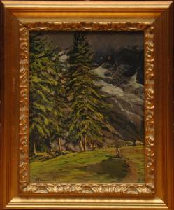 GARRONE Romolo 1891-1959,paesaggio alpino,Casa d'Aste Martini IT 2022-04-28