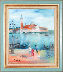 GARROS Catherine 1954,Venise, San Giorgio Maggiore,Cannes encheres, Appay-Debussy FR 2024-02-23