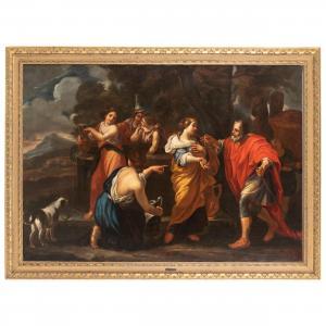 GARZI Luigi 1638-1721,Rebecca ed Eleazar,Wannenes Art Auctions IT 2023-05-25
